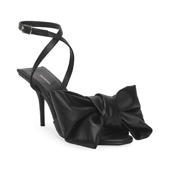 🔥NEW🖤 100% Authentic Balenciaga Square Knife Bow Sandal BRAND NEW Size 39 - Picture 3 of 13